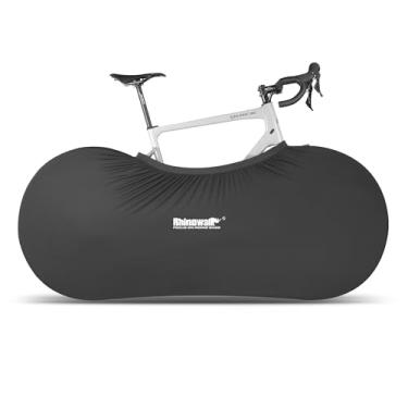 Imagem de Rhinowalk Bolsa de transporte de bicicleta, capa protetora de roda de bicicleta, bolsa de armazenamento elástica para mountain bike de 66 a 60 cm e bicicleta de estrada 700C