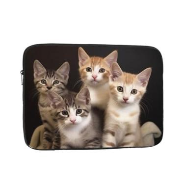 Imagem de Capa protetora para notebook de gatos de 10 polegadas à prova de choque, resistente à água, bolsa de computador para transporte, bolsa de computador portátil, para homens e mulheres