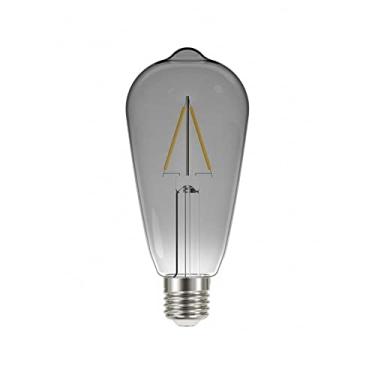 Imagem de Lâmpada Led Filamento Vintage 3w Bulbo St64 Fumê Taschibra 10 Unidade - 2200k