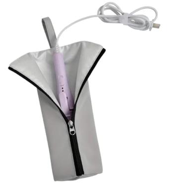 Imagem de Estojo de Viagem para Chapinha | Bolsa Resistente Ao Calor Para Alisador | Bolsa De Armazenamento Antipoeira Para Ferro De Ondular Para Casa Viagem Estação De Maquilhagem E Cabeleireiro