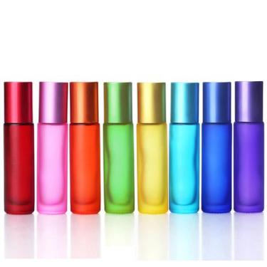 Imagem de Kit 08 Frascos Roll On Coloridos 10 Ml - Puro E Essencial