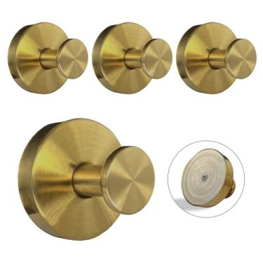 Imagem de Welsa Ganchos de ventosa para chuveiro - aço inoxidável, sucção forte, sem broca, cabide removível - parede de azulejo para banheiro, cozinha, porta de vidro, roupão de pendurar com gancho espelhado