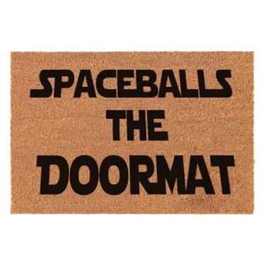 Imagem de XLQHYH Tapete engraçado Welcome para decoração de varanda e pátio para o caminho de entrada, tapete personalizado ao ar livre com capacho de coco resistente antiderrapante para uso externo 60 x 40 cm