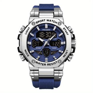 Imagem de Relógio Masculino Display Luminoso Multifuncional Esportivo Pulseira de Silicone