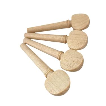 Imagem de Dynwave 4x Acessório para Instrumento de Afinação de Violino Peça de Reposição Resistente Fácil de Usar Profissional para Violino 4/4 Tamanho Completo Pino de