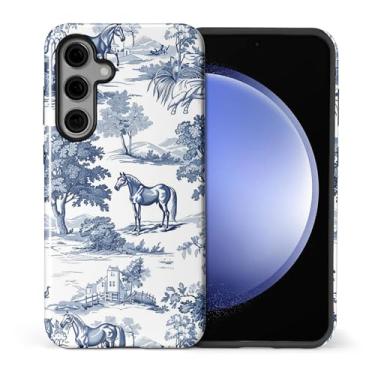 Imagem de ilikediy Capa para Samsung Galaxy S24 Plus, HL2 Wild Desert Horse Manor Hybrid 2 camadas, capa protetora de silicone com design