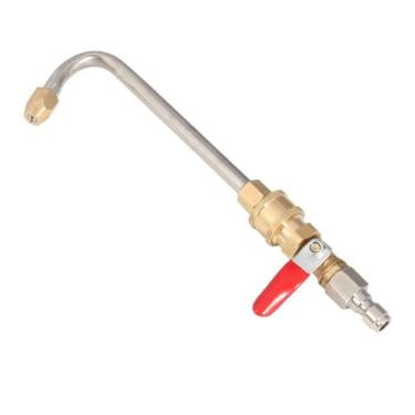 Imagem de Whtkoph Lança de Conexão Rápida de 1/4" para Lavadora de Alta Pressão, Haste Curva, Ferramenta para Lavagem de Carros, Curvatura de 90 Graus, Tamanho real