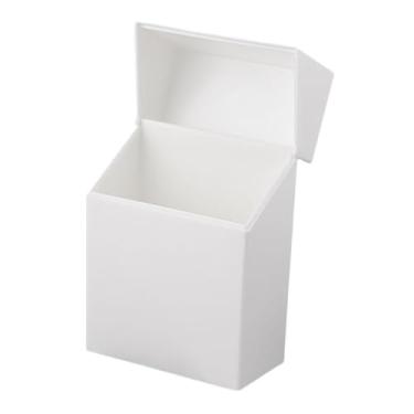 Imagem de AFXGUSD Caixa Organizadora Pequena com Tampa Flip Top, Organizadora de Mesa, Organizadora de, Recipiente para Dormitório, Sala de Artesanato, 11,6 cm x 8,2 cm x 4,3 cm