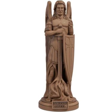 Imagem de Estátua Arcanjo Miguel - Versão 4 (Cor Madeira)