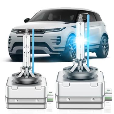 Imagem de SENROBO Adequado para Land Rover 2010-2019 Range Rover Evoque Sport 2015-2019 Discovery Sport 2010-2015 LR4 D3S Lâmpadas de farol de xenônio HID, lâmpada de farol alto e baixo, 8000K branco azul