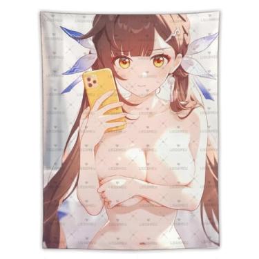 Imagem de LIEGBMEU Sexy Bikini Hot Anime Girl Tapeçaria 152.4 cm x 203.2 cm Interior Exterior Wall Quilt Art Decoração de Tapeçaria Caprichosa, Aa047