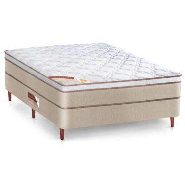 Imagem de Cama Box Casal Castor Revolution  Hibrido 138x188x54 + Box Castor