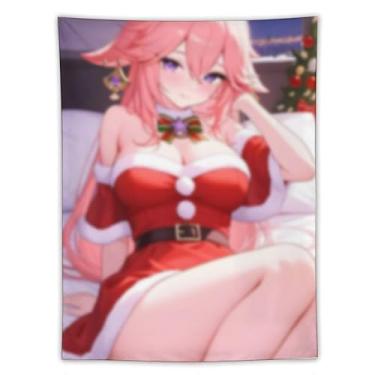 Imagem de LIEGBMEU Sexy Bikini Hot Anime Girl Tapeçaria 152.4 cm x 203.2 cm Interior Exterior Wall Quilt Art Decoração de Tapeçaria Caprichosa, AC038