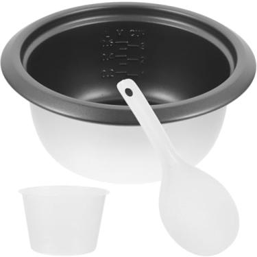 Imagem de FELTECHELECTR Panela interna de panela de arroz vintage universal, forro de alumínio antiaderente de 1,5 L, panela de substituição compatível para fogões uso doméstico