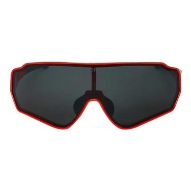 Imagem de Óculos De Sol Polarizado Proteção UV400 Yopp Mask Z 2.4 - Vermelho e cinza (Lente preta...