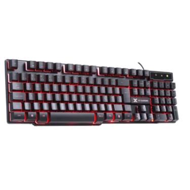 Imagem de Teclado Gamer Vinik VX Hydra, LED Vermelho, Preto, ABNT2 - GT702