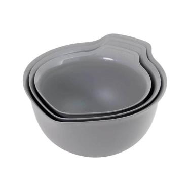 Imagem de Conjunto Bowls 3 Tigelas Multiuso Cozinha Cinza KitchenAid