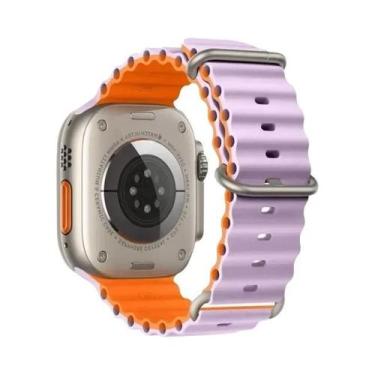Imagem de Pulseira Ocean Band Ultra Para Apple Watch Series 7 6 5 4 3 SE 2 1 Com