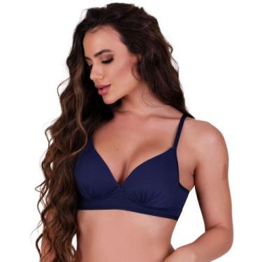 Imagem de Sutiã Confort com Bojo Molinho Conforto - NAKA MODAS, M, Azul