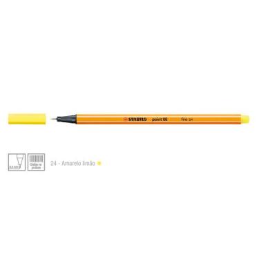 Imagem de Caneta Point 88 Cor 24 Amarelo Limão - Stabilo