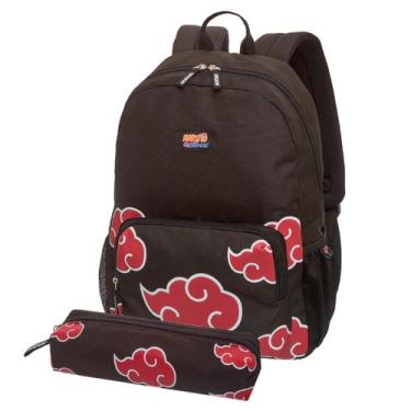 Imagem de Mochila Costas + Estojo Naruto Shippuden Clouds Nuvem - Pacific