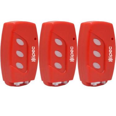 Imagem de 3 Controle Portão Eletronico Alarme 433,92mhz Garen Ppa Rcg Seg Vermel