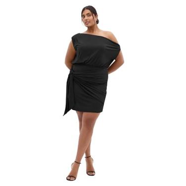 Imagem de City Chic Vestido feminino plus size - Palmer Mini, Preto, 52