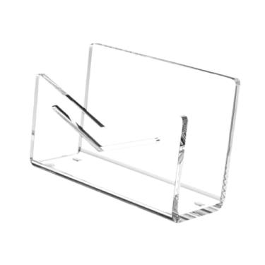 Imagem de IEUDNS Suporte de correspondência para organizador de correspondência de mesa, classificador de suprimentos, suporte de carta de mesa para caderno, revista, Claro