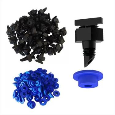 Imagem de Kit 30 Chula Chulinha 1/4"+ 30 Gotejador Regulável de Vazão Zoom com R