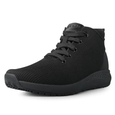 Imagem de AEHAO Botas Masculinas Antiderrapantes, Calçados De Trabalho Antiderrapantes Para Homens, Restaurante, Serviço De Alimentação, À Prova D'Água, Tático, Chef, Caminhada, Calçados Casuais, Malha Respi