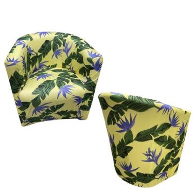 Imagem de Capa Poltrona ferradura Estampa - Taty Capas e Confecções, Floral 3