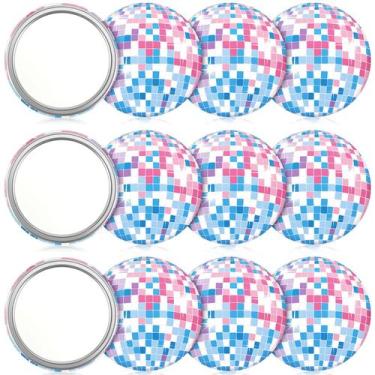 Imagem de Espelho compacto Qunclay Disco Ball Vintage Round 7 cm 12 unidades