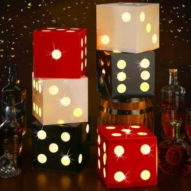 Imagem de Favor Boxes Motipuns Large Dice com Light Casino Party x6