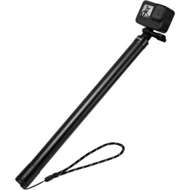 Imagem de TELESIN Bastão longo de selfie (299.7 cm/3M), monopé de extensão de mergulho à prova d'água de fibra de carbono para GoPro 13 12 11 10 9 DJI Osmo 360 Action 3 4 5 Pocket 3 Insta360 X4 X5 Go 3 Ace Pro