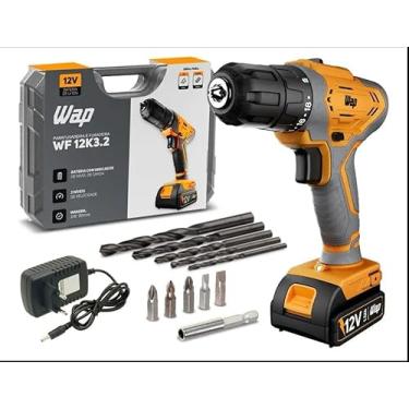 Imagem de Parafusadeira 12v Wap + Maleta E Brocas 12k3.2 BIVOLT