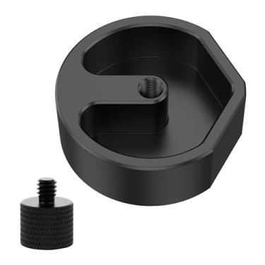 Imagem de ZJMCAJY Adaptador de mini tripé de liga de alumínio para Starlink Mini Adaptador de tripé portátil de encaixe fácil de instalar Adaptador de tripé de montagem de antena para acampamento e caravana