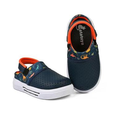 Imagem de Sandália Babuche Moda Infantil Menino Azul Marinho Conforto Mzshoes, 2