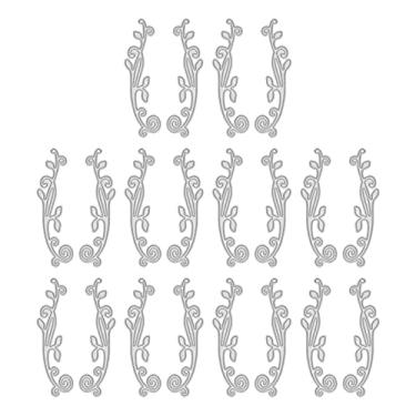 Imagem de Estêncil de metal de renda, cartão reutilizável de molde de corte DIY moldes de corte de borda macios para álbum de recortes, cartão de papel, decoração em relevo