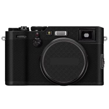 Imagem de Película para câmera X100F antiarranhões para FujiFilm X 100F Película de vinil protetor de película, acessórios para fotografia, adesivo X-100F (fibra de armadura preta)