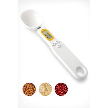 Imagem de Colher Medidora Digital com Balança Medidor Dosador Culinário para Cozinha Tela LCD Precisão 0,1g a 500g, Ideal para Cozinha, Dieta, Café, Farinha, Suplementos Dosagem Exata - Sortida