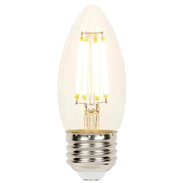 Imagem de Westinghouse Lighting 4316900 60W Equivalente B11 Lâmpada de LED de filamento transparente regulável com base média, pacote único