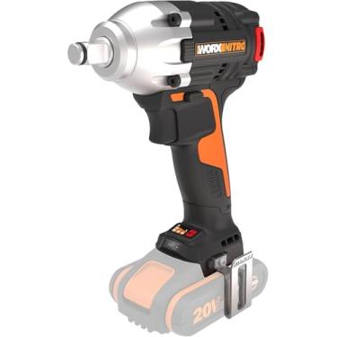 Imagem de Chave de Impacto 20V Worx WX272.9 – 300Nm, Motor Brushless, 2.600 rpm, 3.600 IPM, Mandril 1/2", LED, Clip de Cinto, Design Compacto – Plataforma Power Share