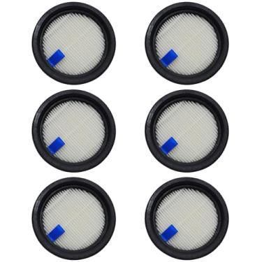 Imagem de PUREBURG Pacote com 6 filtros de substituição compatíveis com aspirador de pó sem fio Tikom V500, 8 cm C x 8 cm L x 2 cm (A), filtro de vácuo HEPA para limpeza de ar e pêlos de animais domésticos