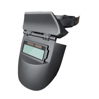 Imagem de harayaa Capacete de soldagem, protetor facial, energia solar, antirrespingos, sombra ampla, equipamento de proteção, máscara de soldagem, capuz de soldador, Cor Verdadeira