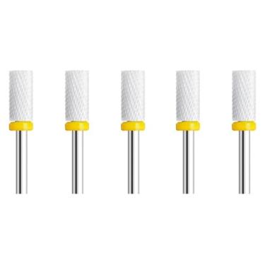 Imagem de 5 peças de cerâmica para arte de unhas, cortador rotativo, aparelho de limpeza para manicure, acessórios de máquina de trituração de unhas, ferramenta de gel de unha