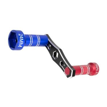 Imagem de KiBcsLic Peças de reposição para chave de roda RC, ferramenta de reparo com chave intercambiável, 17 mm e 24 mm para modelo de rastreador em escala 1:8 e 1:10, Vermelho Azul