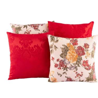 Imagem de Capa Almofada Estampada Jacquard Decorativas com Ziper 4 unidades