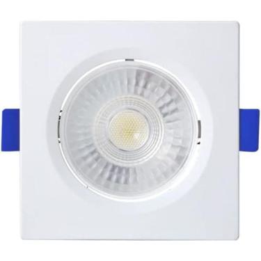 Imagem de Spot Led Slim de Embutir Quadrado Blumenau 8W 3000K Branco Quente