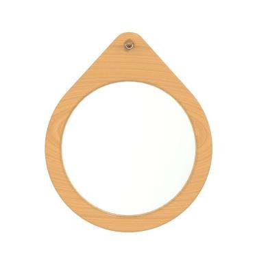 Imagem de Espelho Decorativo Flat Wood Freijó 50Cm