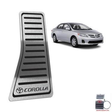 Imagem de Descanso De Pé Em Inox Toyota Corolla 2003 A 2013 Preto